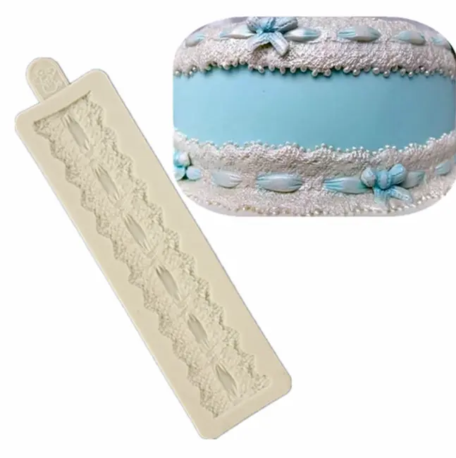 Embossed pattern edge silicone mould