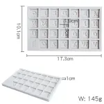 Square block alphabet Silicone Mould