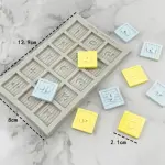 Number block theme Silicone Mould