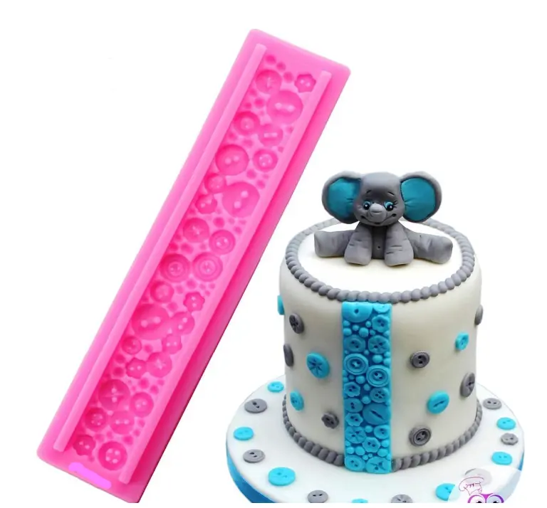 Button theme boarder Silicone Mould