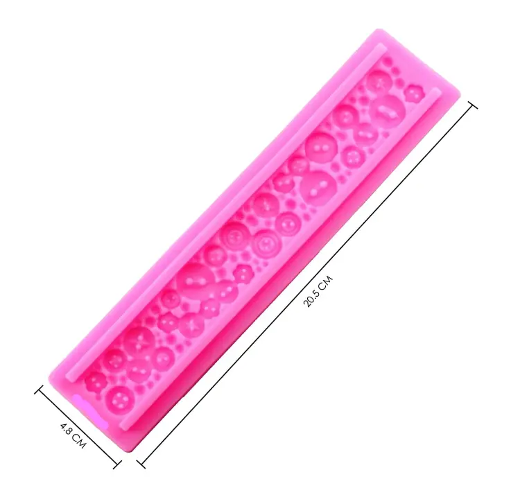 Button theme boarder Silicone Mould
