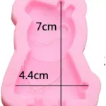 1 cavity Peppa Pig cartoon silicone mould style 1
