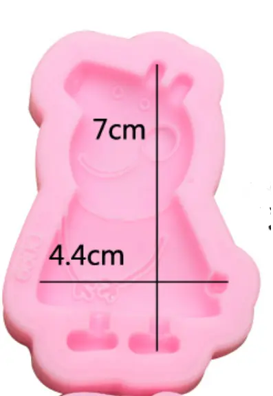 1 cavity Peppa Pig cartoon silicone mould style 1