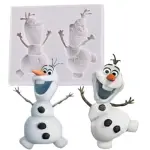 2 cavity Cute Snow Man Christmas Mould
