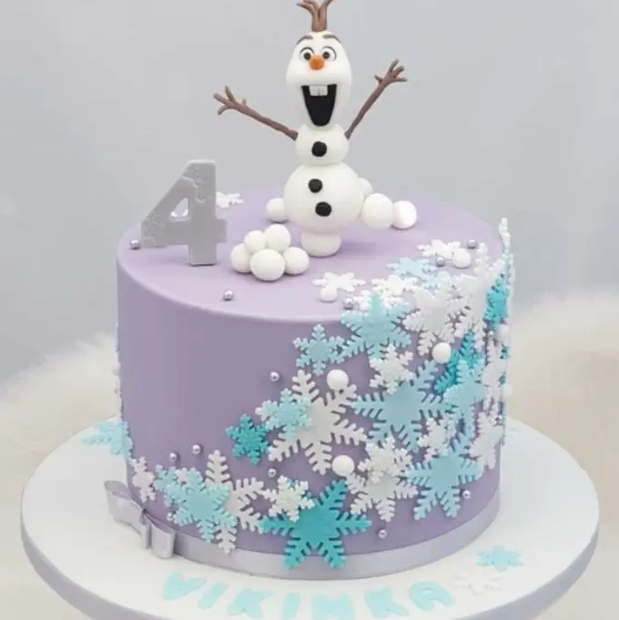 2 cavity Cute Snow Man Christmas Mould
