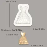 Wedding Dress Silicone Mould style 3