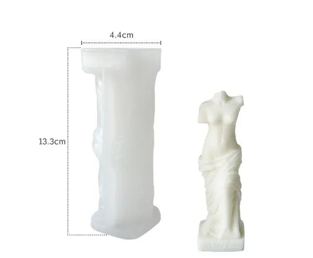 3D Goddess Silicone Candle Mould