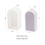 Rainbow Arch tall candle Silicone Mould