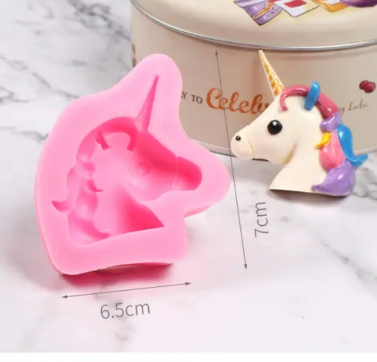 Cute 3D unicorn silicone mould