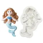 Cute 3D Mermaid silicone mould