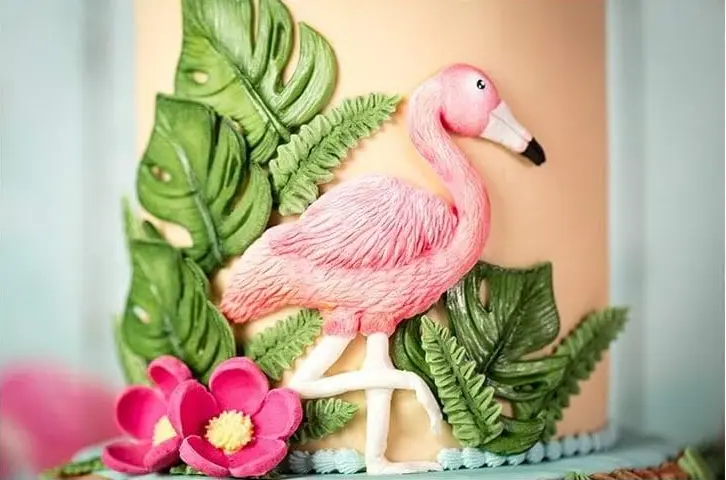 Tropical Birds Flamingo Parrot Silicone mould