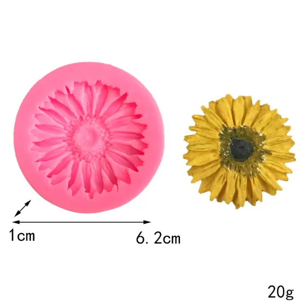 Single cavity daisy Flower silicone Mould