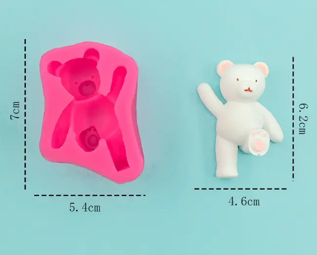 Cute Dancing Teddy Bear silicone mould