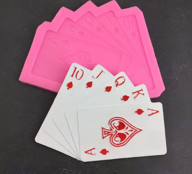 Playing Cards poker cards silicone mould style 2