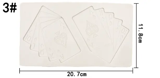 Playing Cards Teen Patti poker cards silicone mould