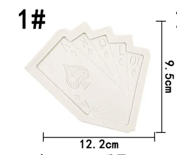 Playing Cards poker cards silicone mould style 2