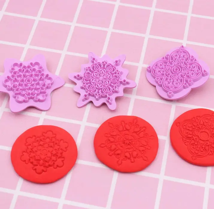 5 pcs Mandala Embossing Stamp Set