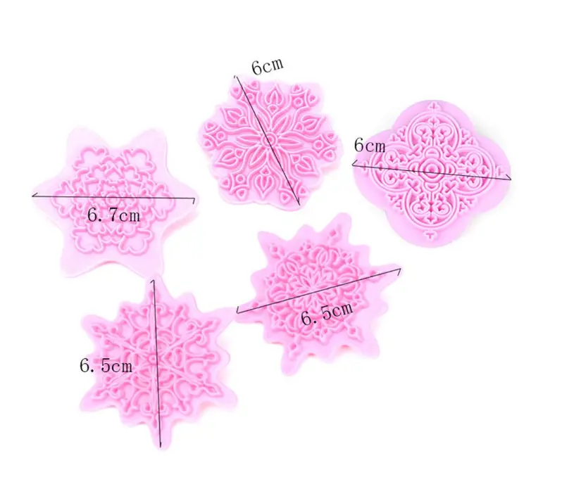 5 pcs Mandala Embossing Stamp Set