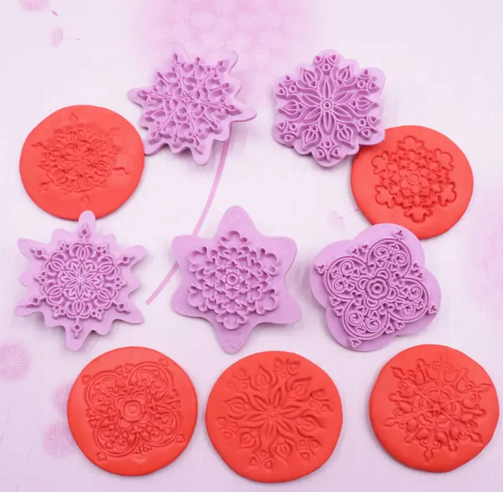 5 pcs Mandala Embossing Stamp Set
