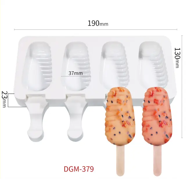 Oval Ridge Silicone Cakesicle Mould