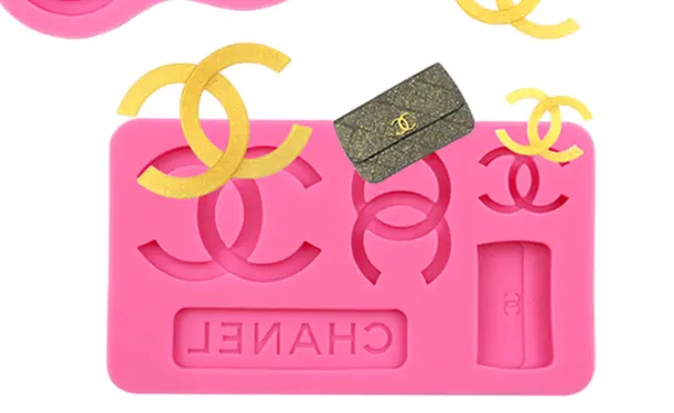 5 Cavity Channel Brand Logo Shape Silicone mould