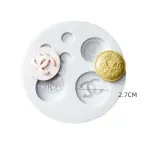 Channel Brand Logo Button Shape Silicone mould