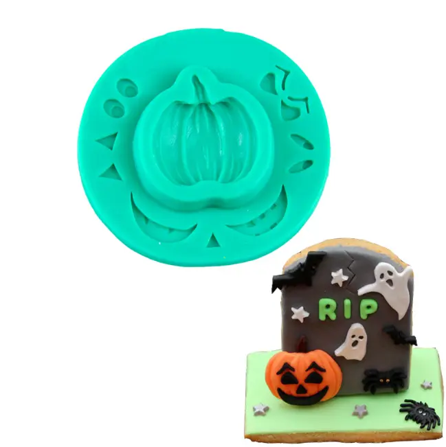 Pumpkin with eyes theme Halloween Mould