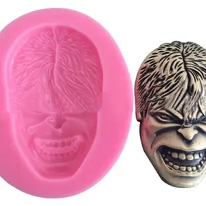 Marvel Hulk face silicone mould