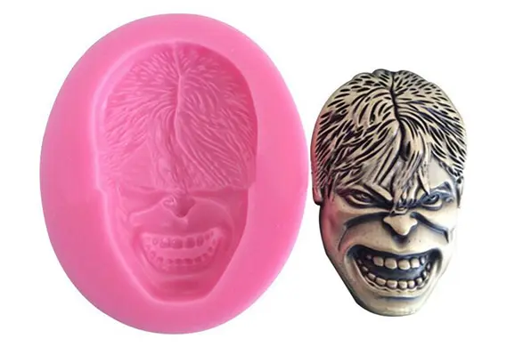 Marvel Hulk face silicone mould