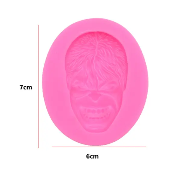 Marvel Hulk face silicone mould