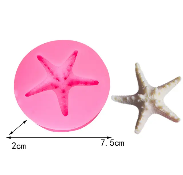 Star Fish detailed silicone mould