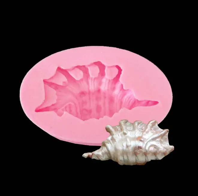 Realistic 3D Shell Starfish Conch sea shell silicone mould