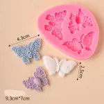 3 Cavity Butterfly Design Silicone Mould