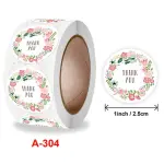 Garland Thank you Stickers Roll 1 Inch diameter 500 sticker roll