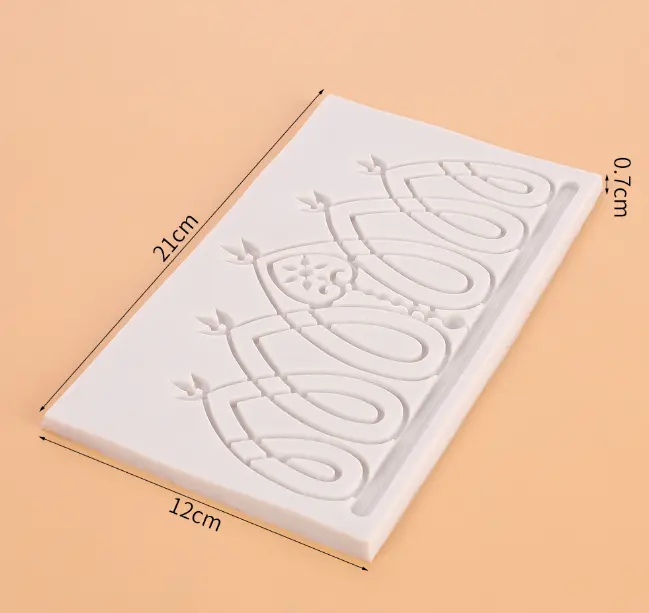 Crown Flower Leaf Lace Silicone Mould