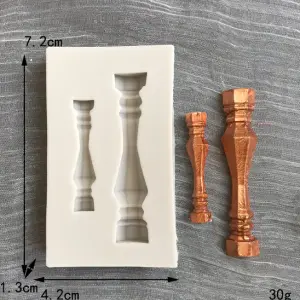 2 Cavity Classic Pillar silicone mould