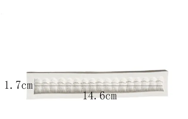 Long Vintage Tassel Border silicone mould