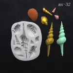Realistic 3D different Conch sea shell silicone mould