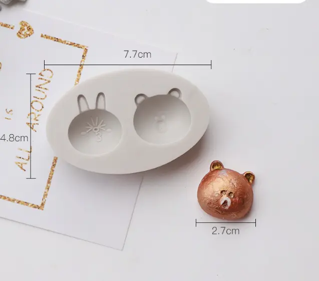 Bear Head Mini Cake Mould