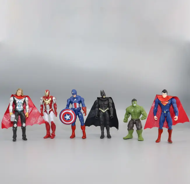 6 Pieces Avengers Super-Hero Cake Topper Decorations Figurines