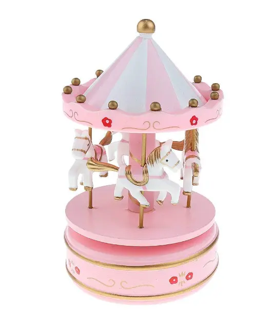 Merry Go Round Carousel Music Box cake Topper