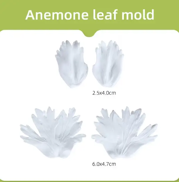 Anemone Flower Leaf Veiner Silicone Mould