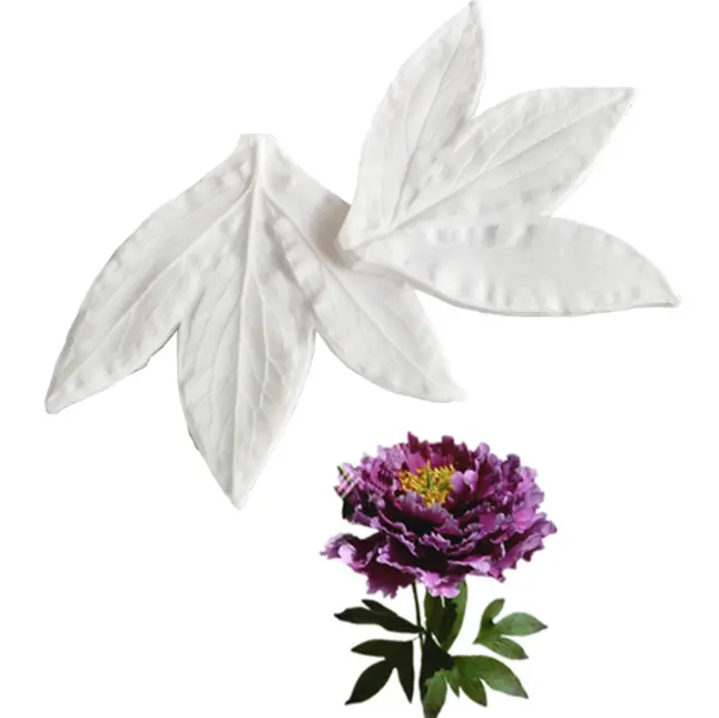 Peony Flower Leaf Veiner Silicone Mould