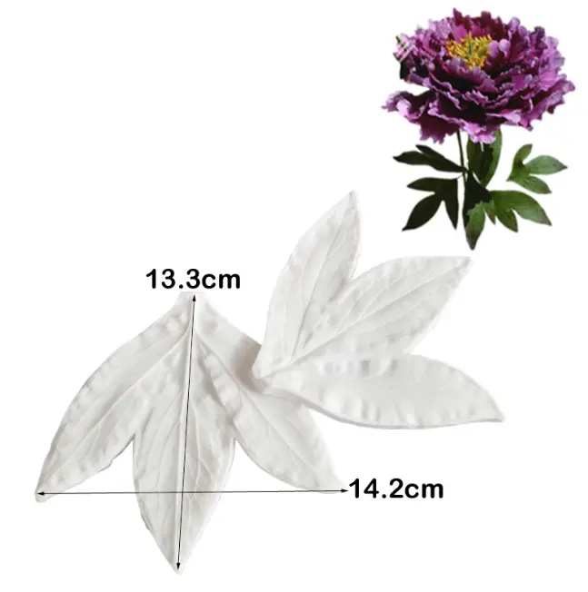 Peony Flower Leaf Veiner Silicone Mould