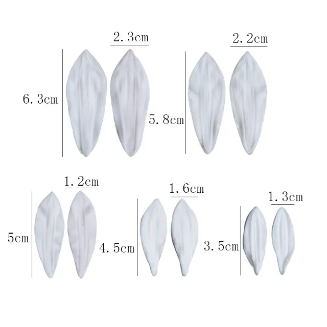 15 pcs Dahlia Flower petal veiner and cutter set (Copy)