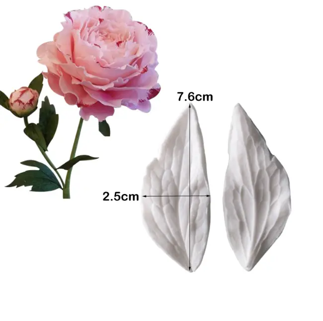 Peony Flower Leaf veiner style 2