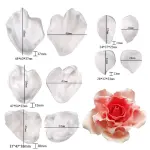 10 pcs Peony flower petal veiner set