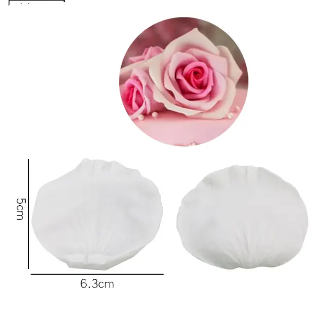 Rose Petal flower veiner mould style 3
