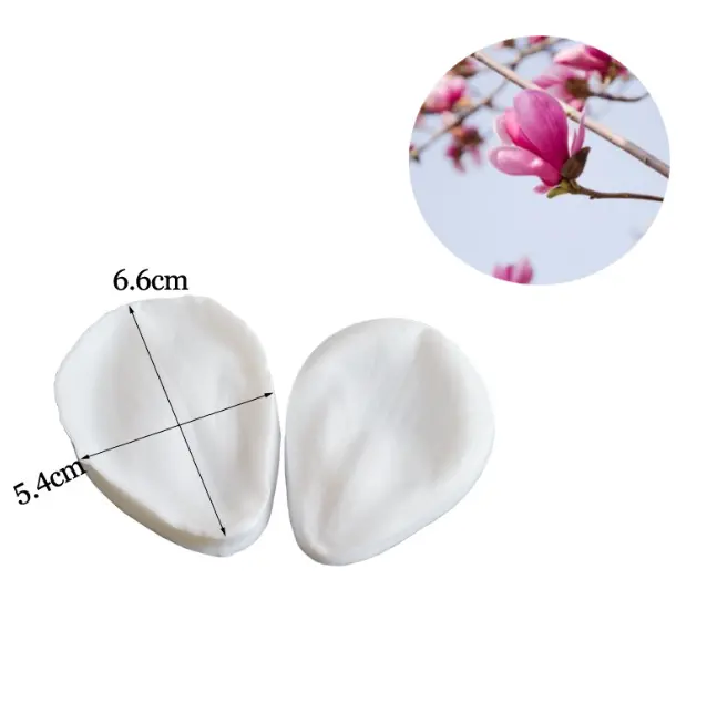 Magnolia Flower Petal veiner mould style 2
