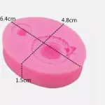 2 Cavity Vintage Lady Hat silicone mould